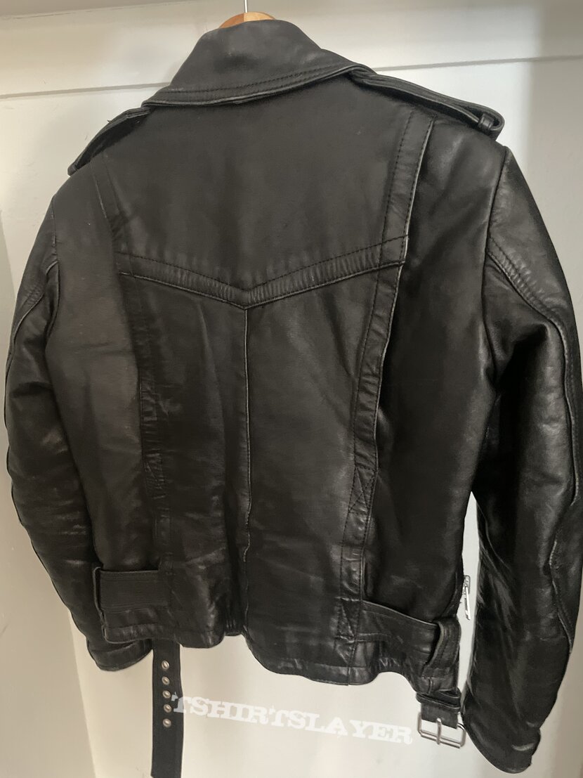 Echt leder petroff style leather jacket size Xs S