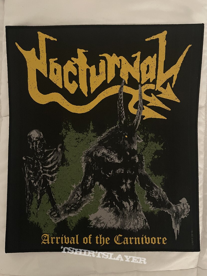 Nocturnal arrival of the carnivore backpatch