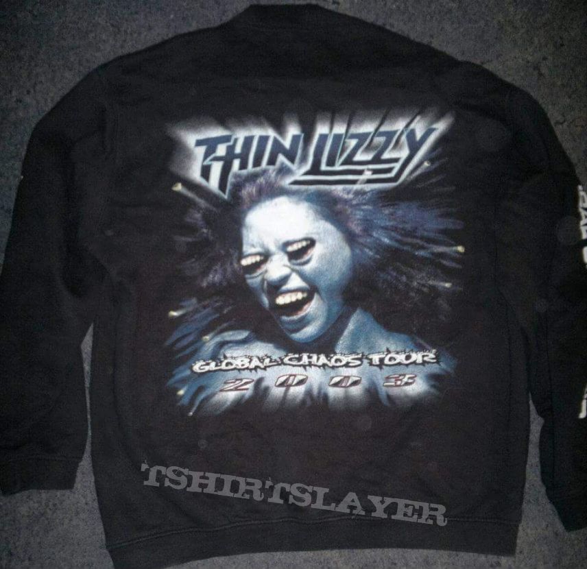 Thin Lizzy, Thin Lizzy tour shirt Hooded Top / Sweater (Parris49's) |  TShirtSlayer