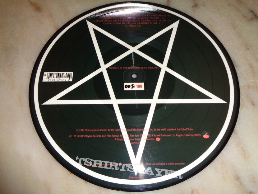 Mötley Crüe Shout At The Devil picture disc
