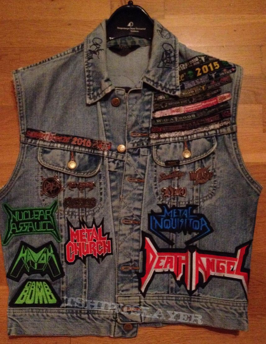 battle jacket DIO headlined - slayer-wacken-kreator custom patch battle jacket DIO headlined - slayer-wacken-kreator custom patch