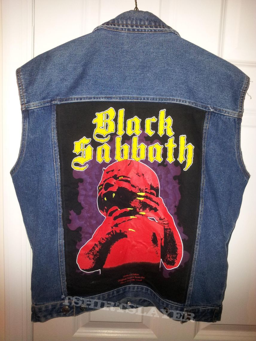 BLACK SABBATH - Born Again t-shirt turned into back patch *in progress*