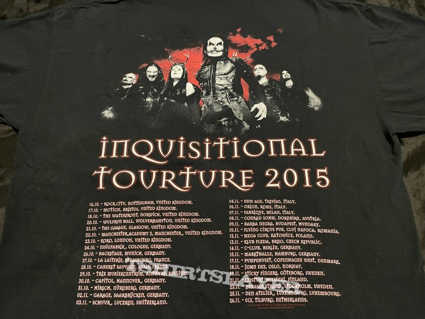 Cradle Of Filth Hammer Of The Witches Tour Shirt