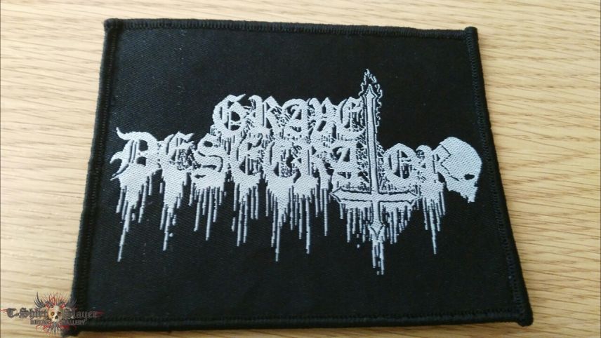 GRAVE DESECRATOR - embroidered patch GRAVE DESECRATOR - embroidered patch