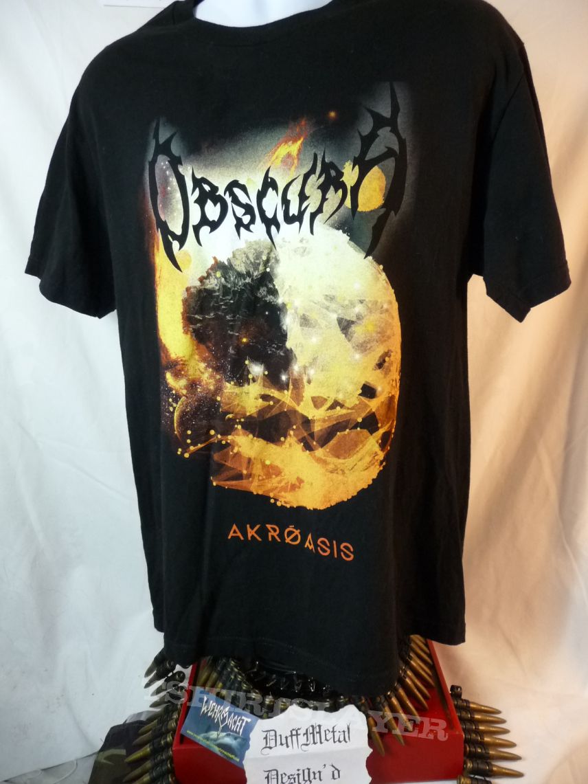 Obscura T-shirt, LARGE, &quot;Akroasis&quot; 1-sided, death metal