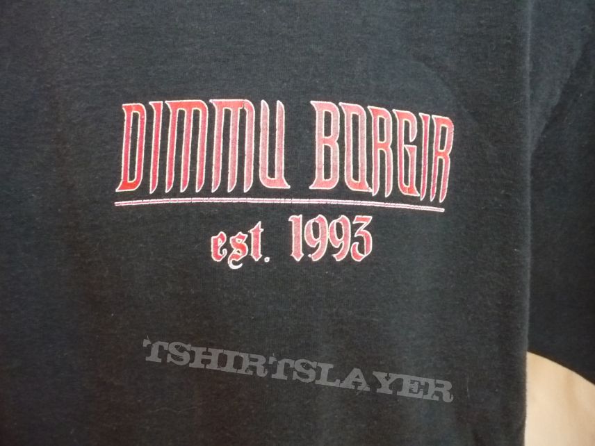 Dimmu Borgir T-shirt, pocket logo, 2-sided, LARGE, black metal
