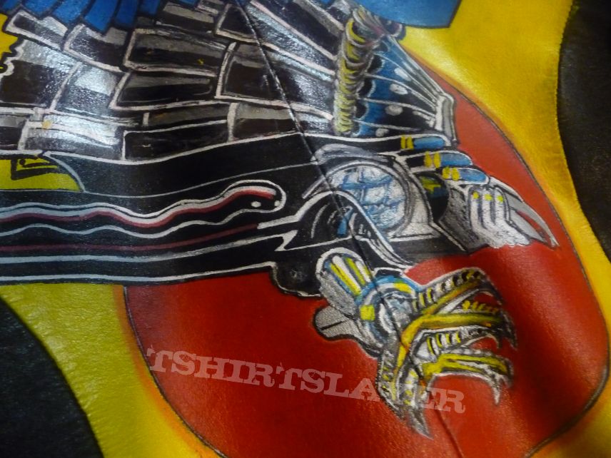 Judas Priest Screaming for Vengeance hand painted leather jacket, Women&#039;s M to L