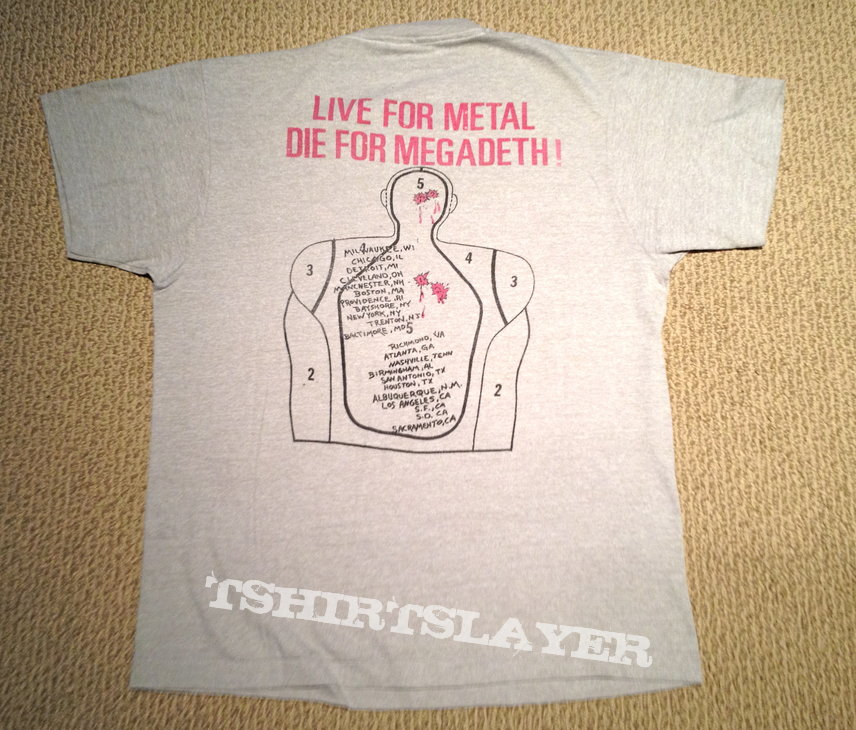 Megadeth Peace Sells...But Who&#039;s Buying? Tour T-Shirt 1986