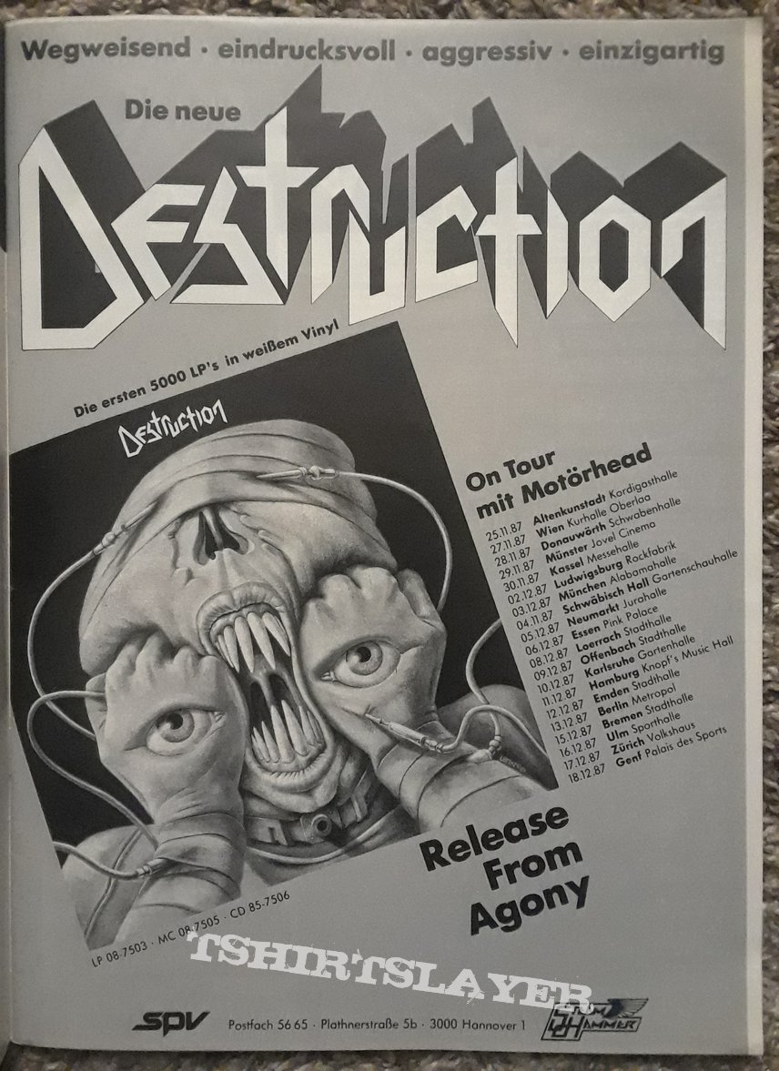 DESTRUCTION- posters/pics/zines/etc.