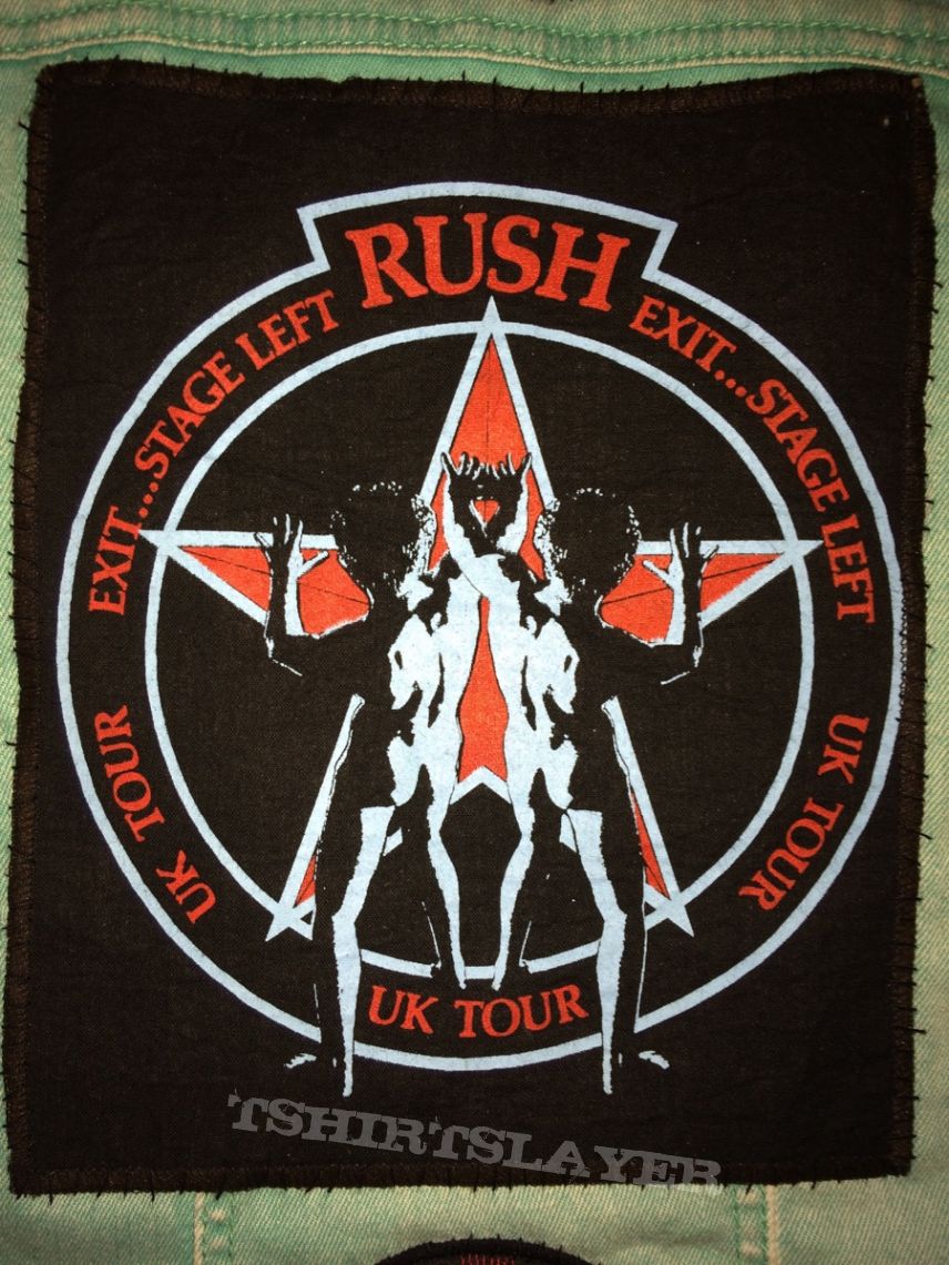 RUSH Vintage Backpatch Exit... Stage Left UK Tour 