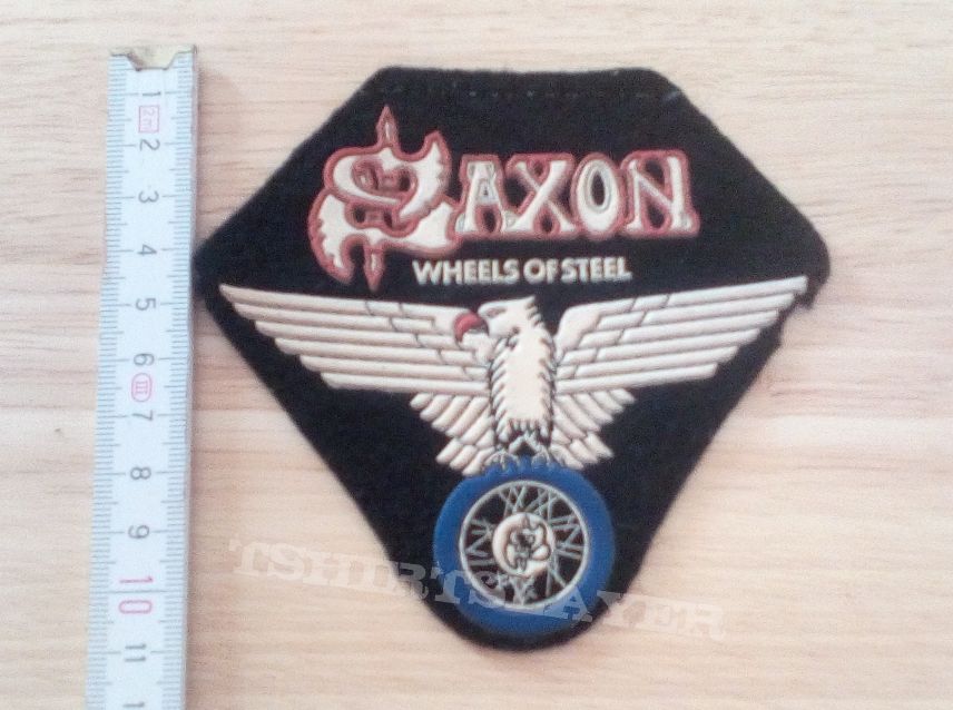 saxon - rubber - patch - wheels of steel