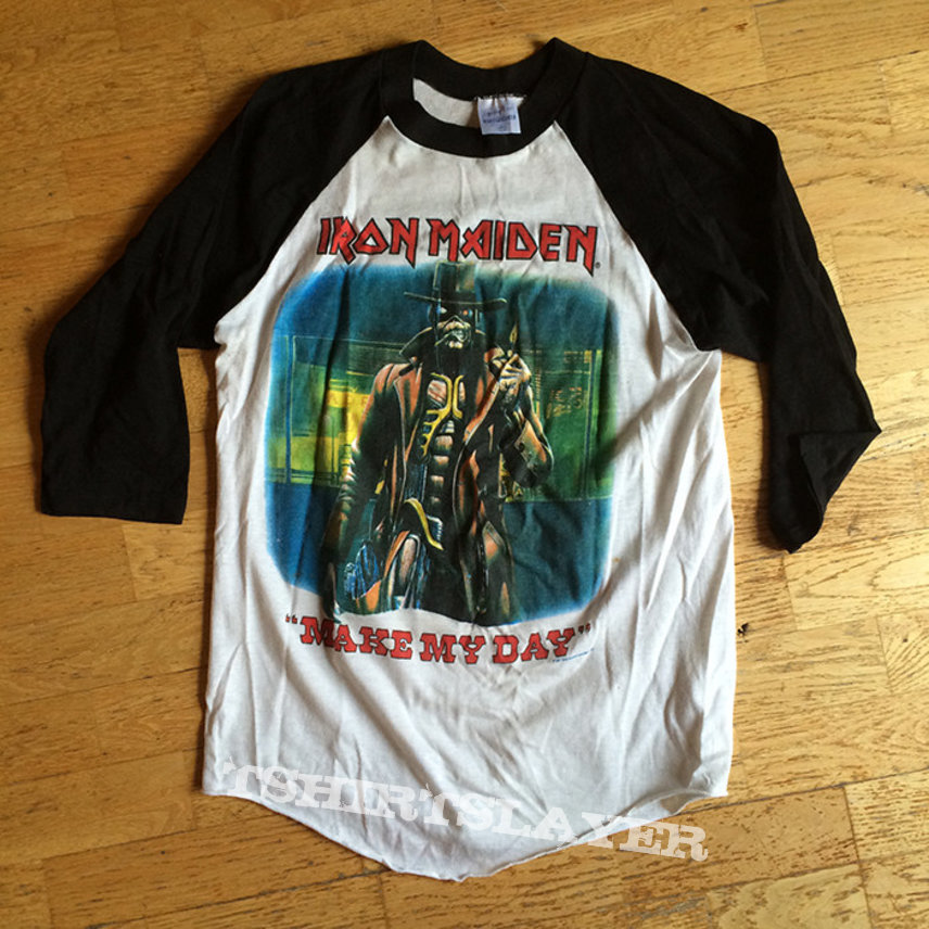 Iron Maiden "Stranger In A Strange Land" baseball shirt | TShirtSlayer  TShirt and BattleJacket Gallery