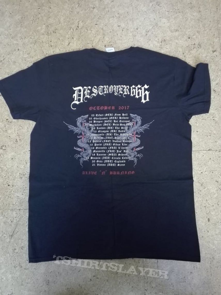 Deströyer 666 Destroyer 666 Tour Shirt