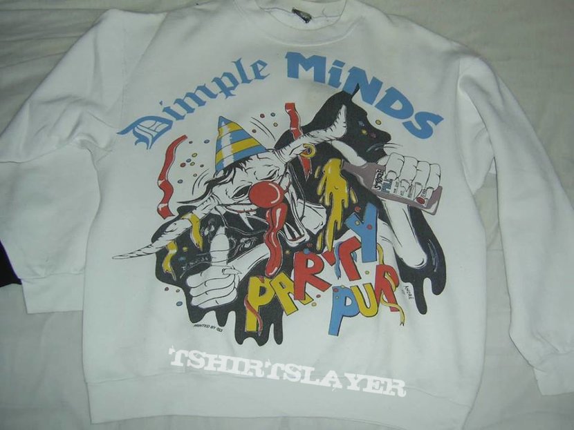 Dimple Minds Sweatshirt Party Pur Tour 92