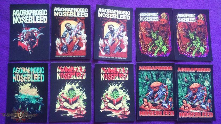 Agoraphobic Nosebleed printed patches