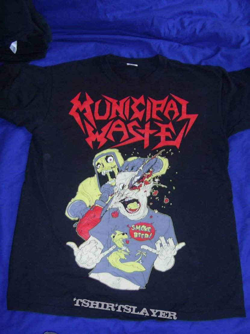 Municipal Waste Shirt Smoke beer