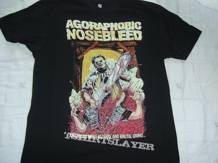 Agoraphobic Nosebleed Chainsaw Shirt