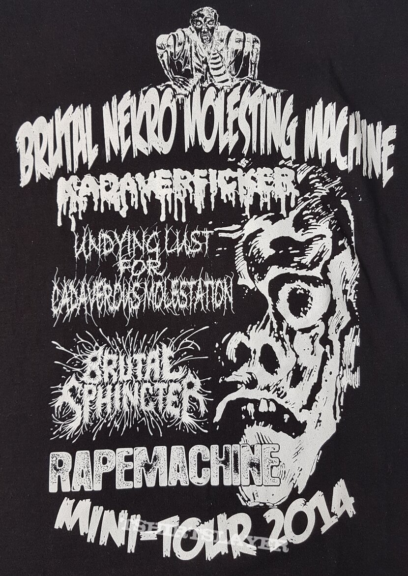 Undying Lust For Cadaverous Molestation Brutal nekro molesting machine Mini Tour 2014