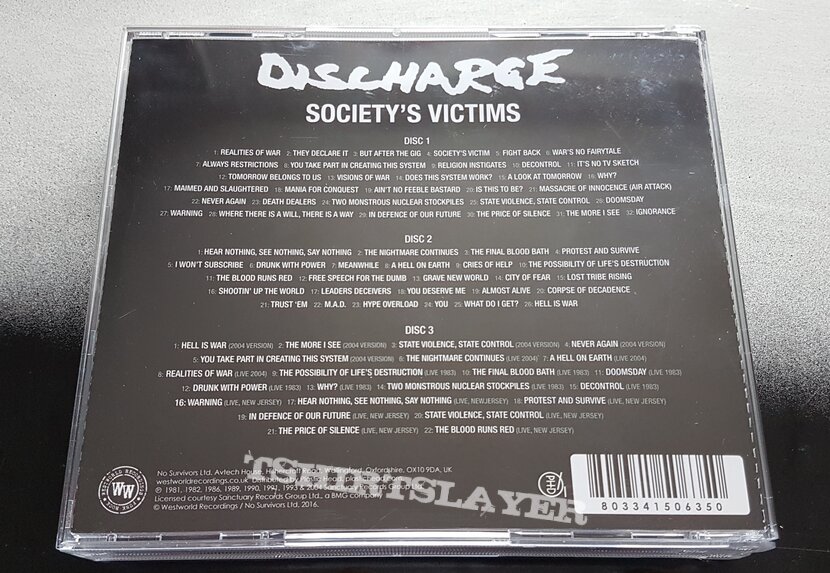 Discharge Society&#039; s victims 