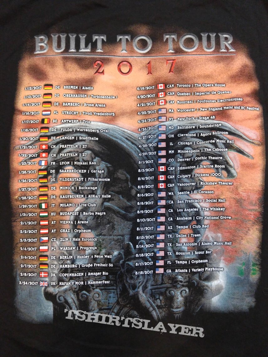 HammerFall - Built to Tour 2017 Shirt