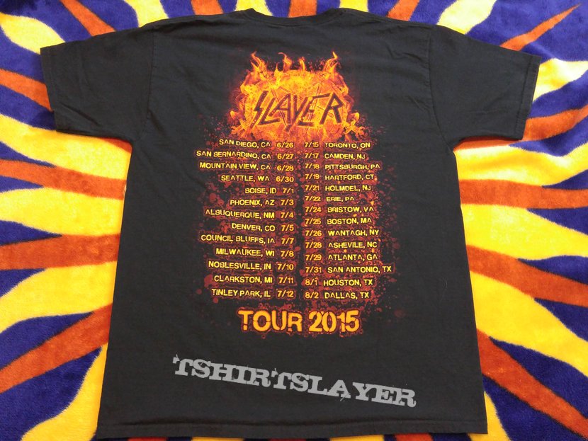 Slayer - Tour 2015 Shirt Slayer - Tour 2015 Shirt