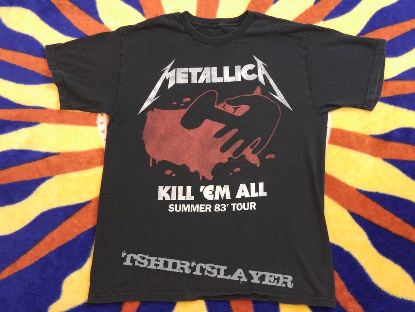 metallica 1983 tour shirt
