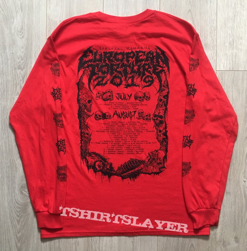 Skeletal Remains - European Torture 2019 | TShirtSlayer TShirt and ...