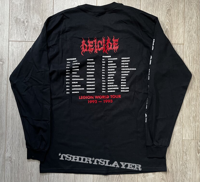 Deicide - Legion World Tour 1992-1993 | TShirtSlayer TShirt and ...