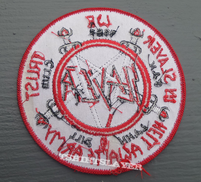 SLAYER &quot;Hell Awaits Army&quot; Original Fans Club Patch
