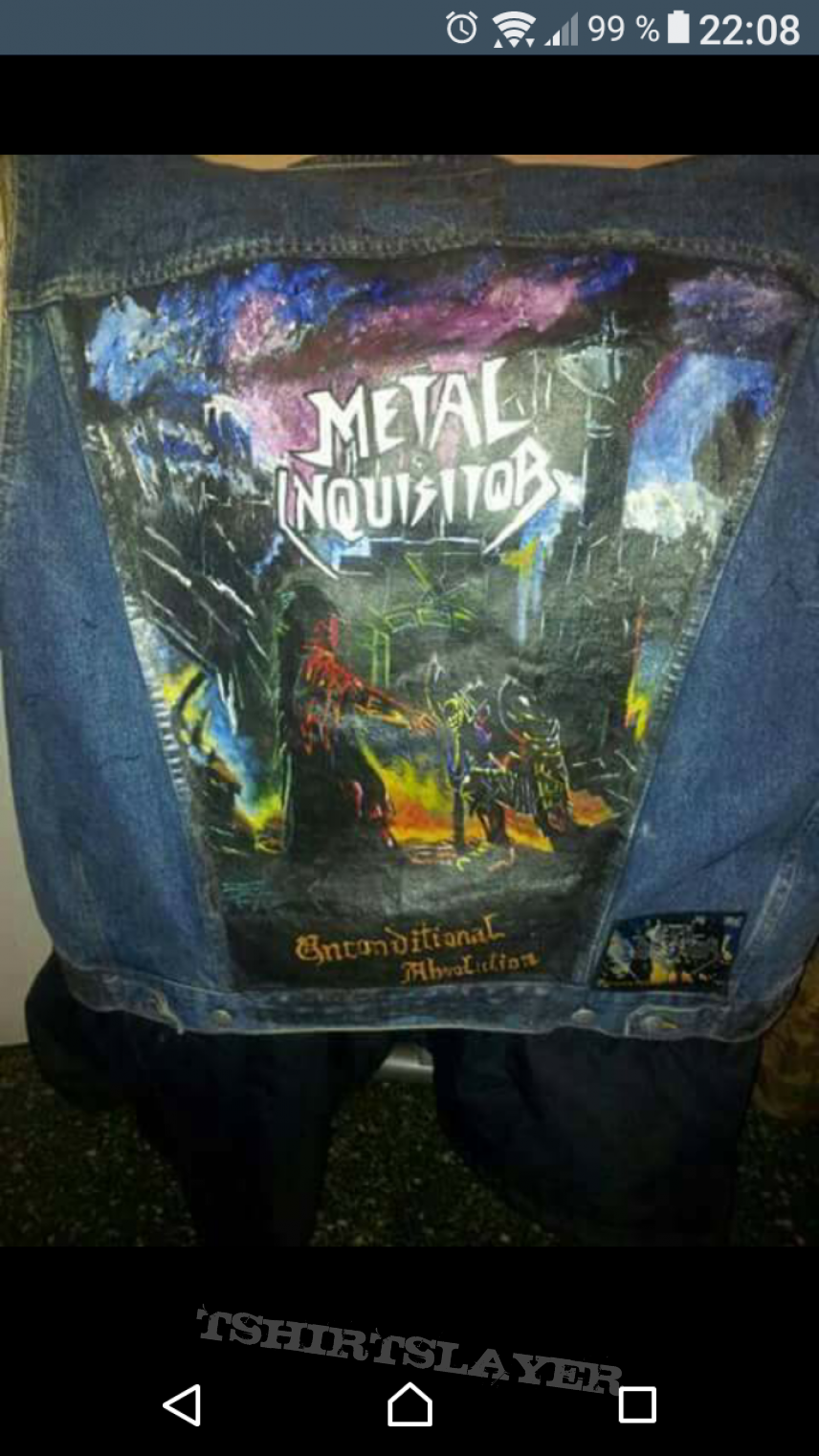 Metal Inquisitor Hand Painted Backpatch