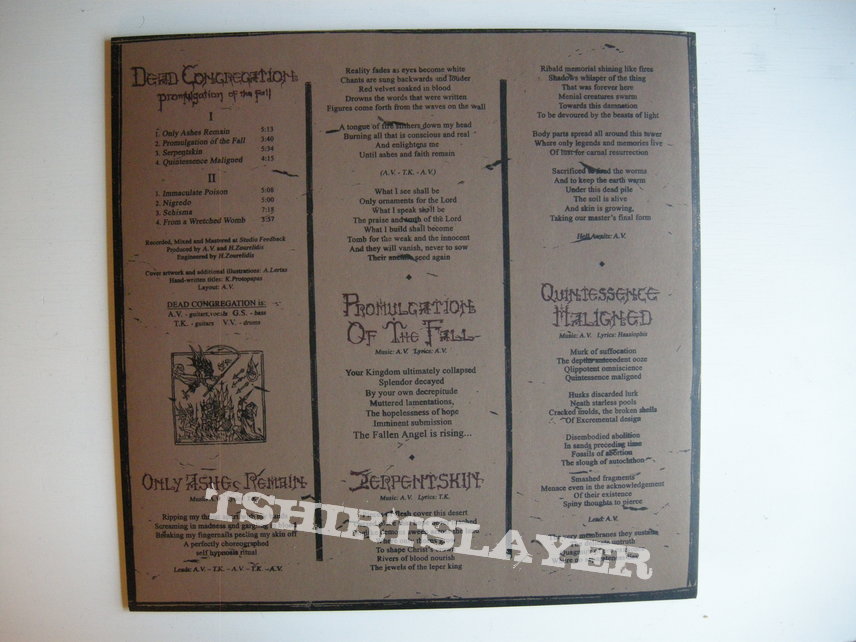 Dead Congregation - Promulgation of the fall LP 