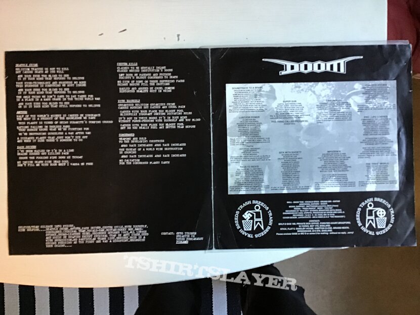 Doom / Selfish - Pro-Life Control / Tear silence into pieces Split LP 