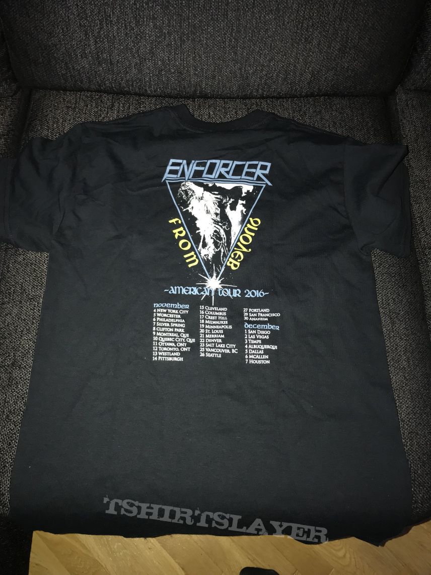 Enforcer From Beyond US tour shirt 2016