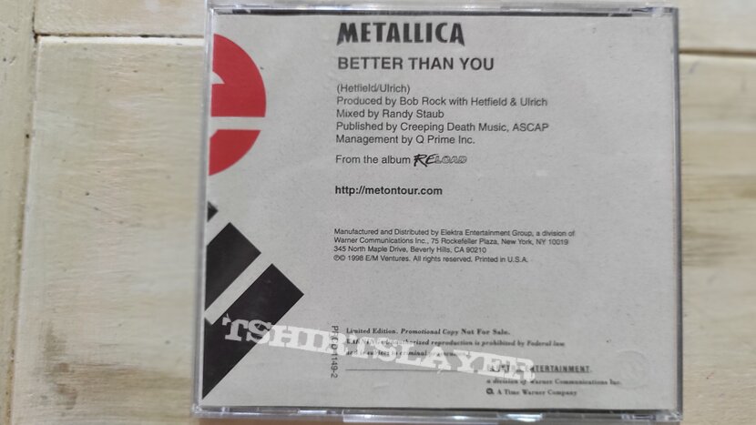 Metallica – Better Than You (US limited edition promo cd single)
