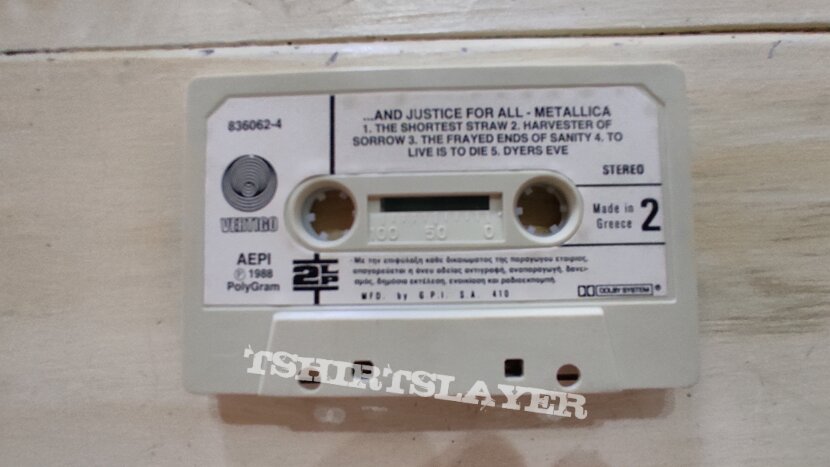 Metallica – ...And Justice For All (Greek cassette)