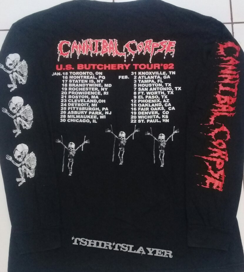 Cannibal Corpse - U.S. butchery tour &#039;92 Longsleeve