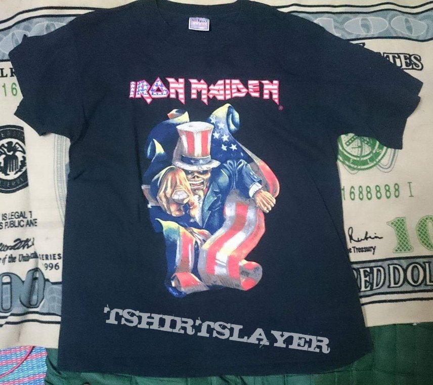 Vintage Iron maiden Uncle Sam tshirt | TShirtSlayer TShirt and ...