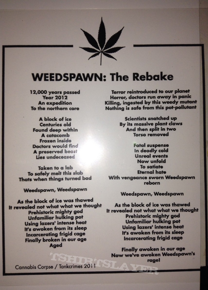 Cannabis Corpse - Weedspawn: The Rebake 
