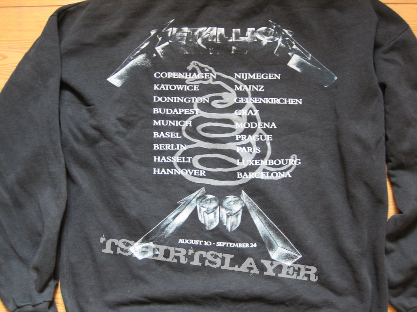Metallica Black Tour Sweatshirt 