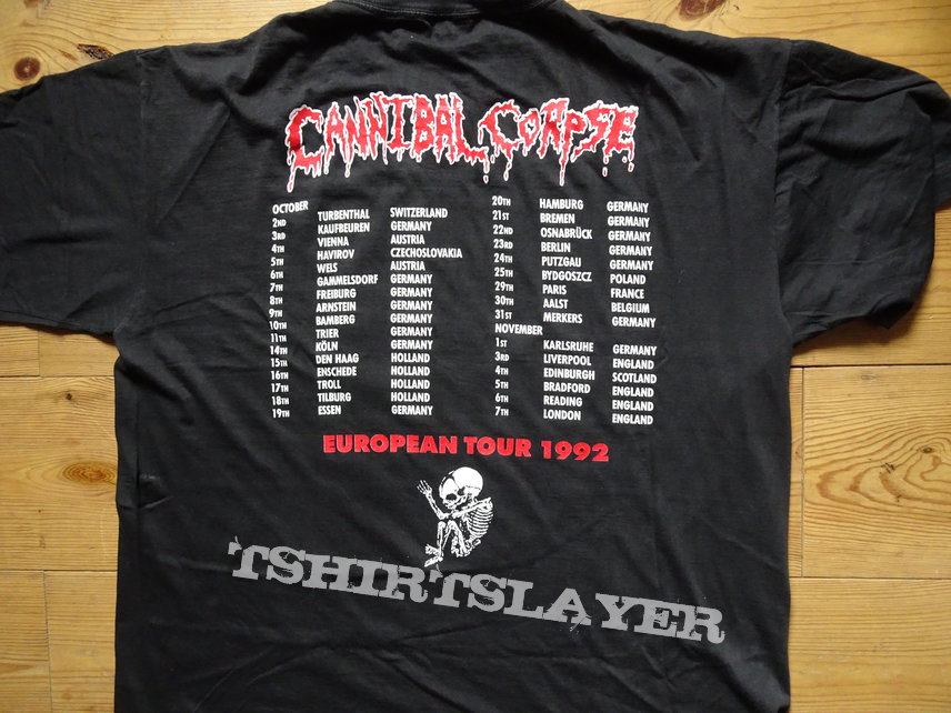 Cannibal Corpse Butchered at Birth Tour Shirt