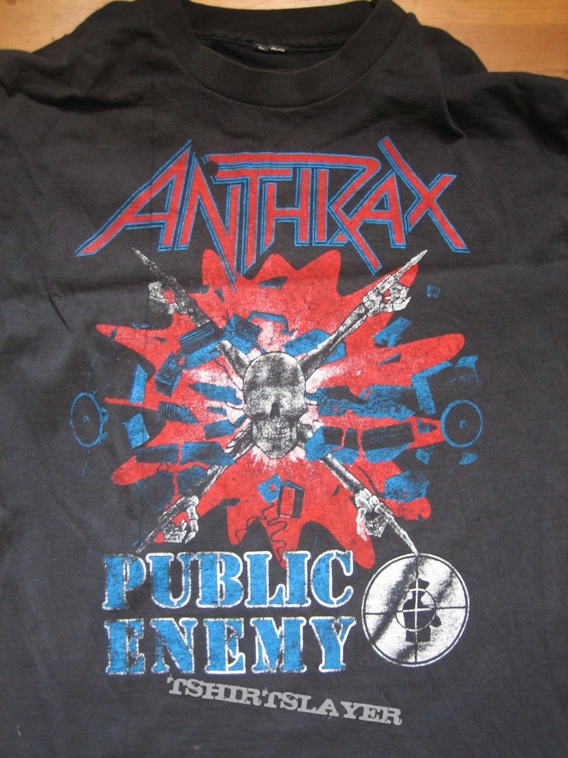 Anthrax & Public Enemy Tour Shirt TShirtSlayer TShirt and