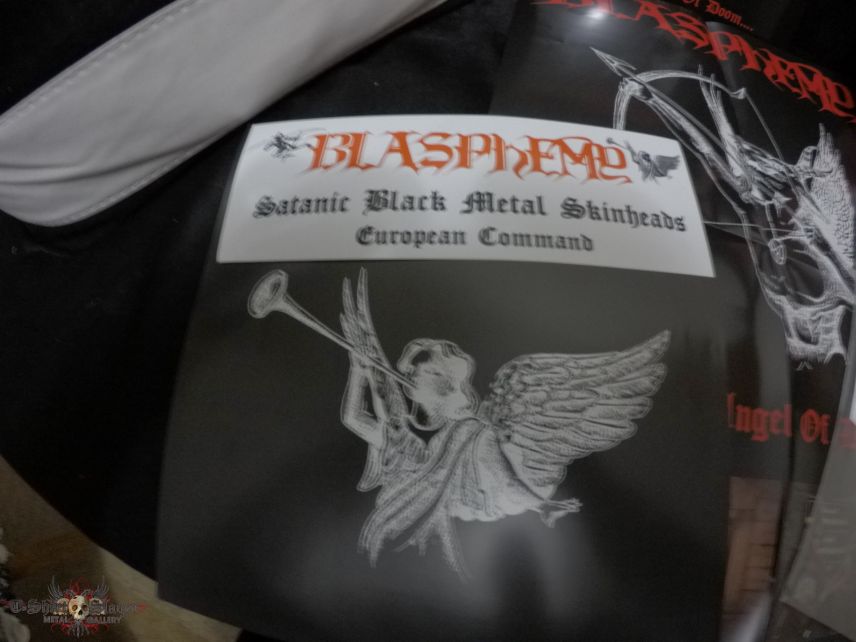 Blasphemy Fallen Angel of Doom reissue black red splatter vinyl