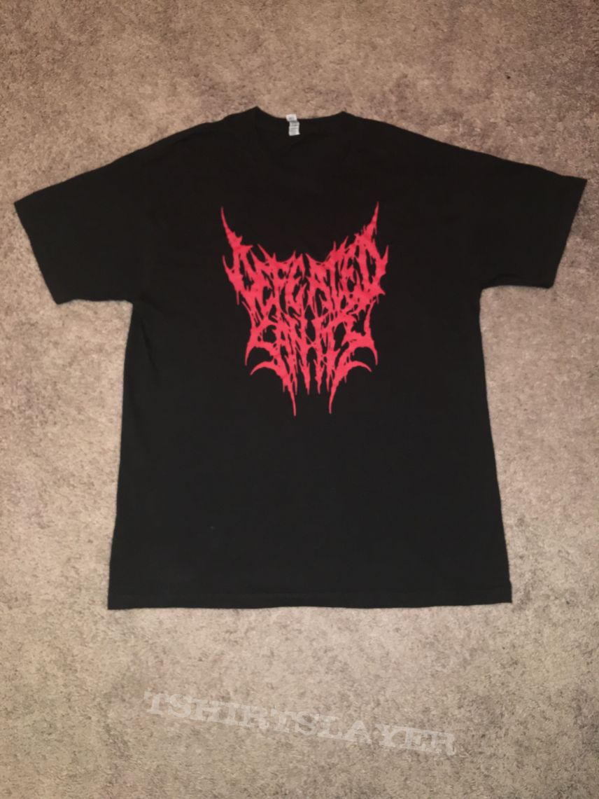 Defeated Sanity red logo shirt