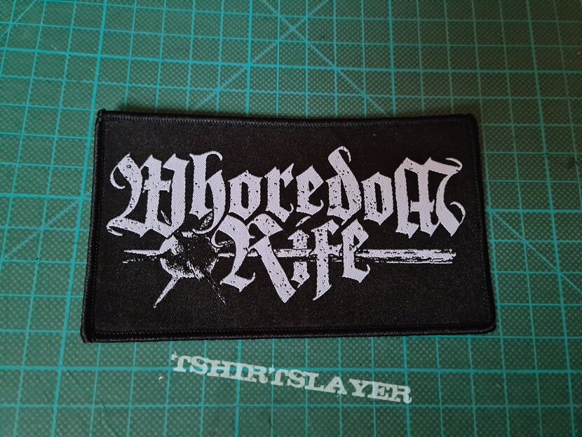 Whoredom Rife woven Patch