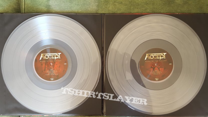 Accept - &quot;Blood of the Nations &quot; Ltd Edition Dbl. LP in Clear Vinyl