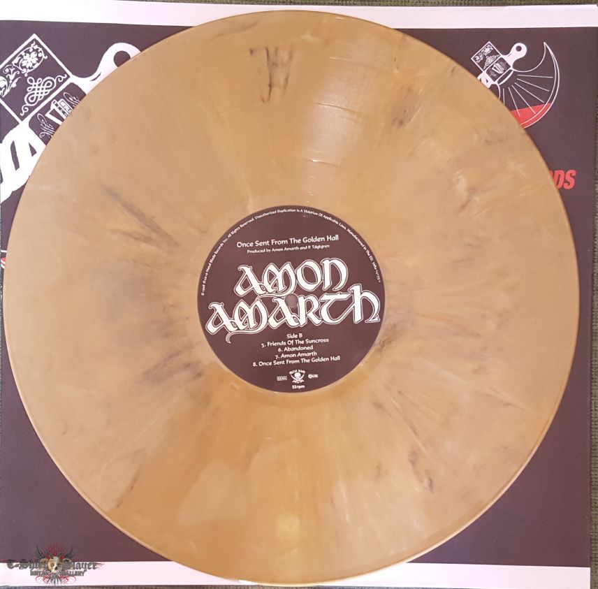 Amon Amarth - &quot;Once Sent From The Golden Hall&quot; Ltd. Edition LP in Khaki Marbled Vinyl 