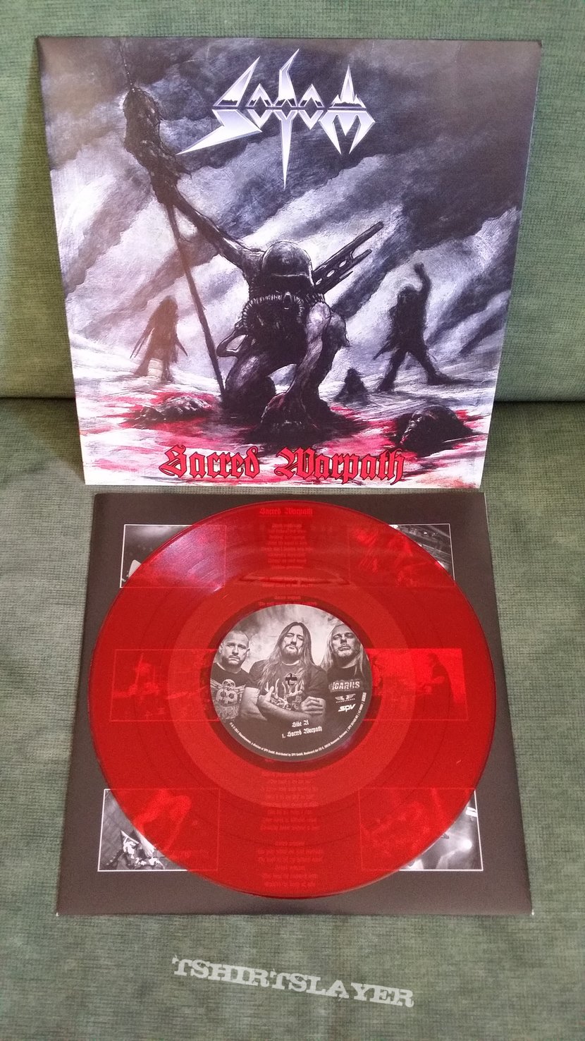 Sodom - &quot;Sacred Warpath&quot; 10&quot; EP in Red Vinyl