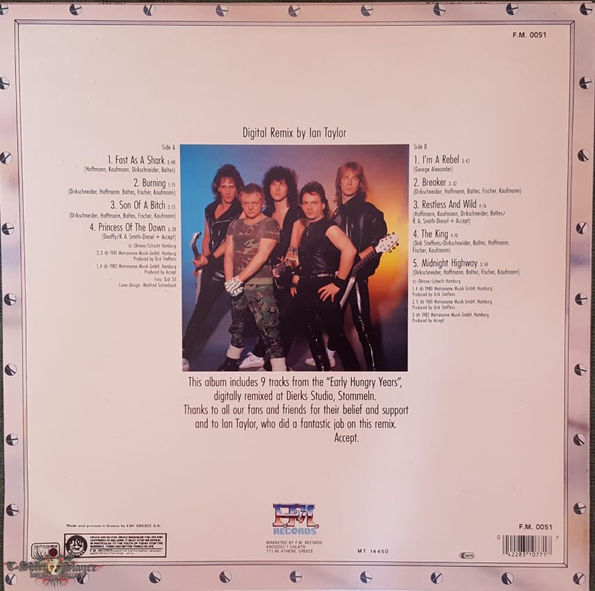 Accept - &quot;Hungry Years&quot; LP