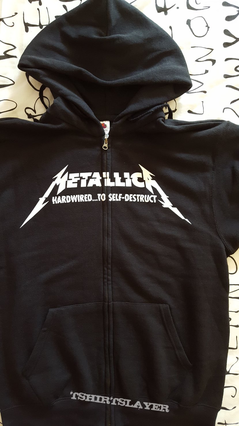 Metallica - "Hardwired...To Self Destruct" official zipper hoodie |  TShirtSlayer TShirt and BattleJacket Gallery