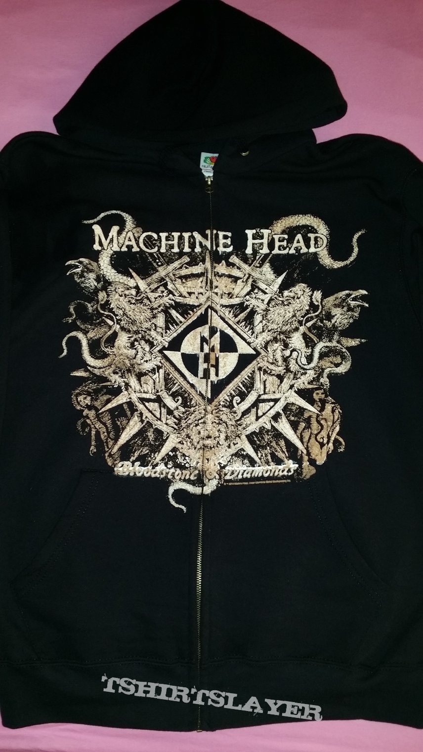 Machine Head - &quot;Bloodstone &amp; Diamonds&quot; official zipper hoddie